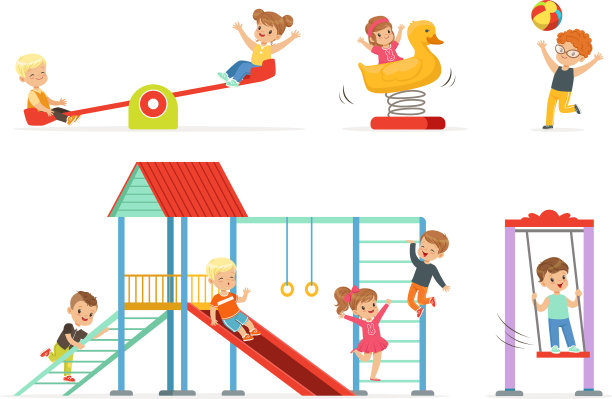 孩子们在操场上玩耍图片下载