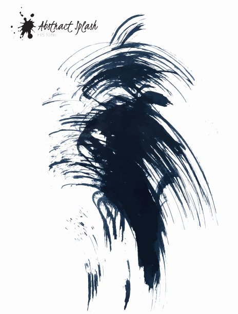 抽象的黑色色斑图片下载