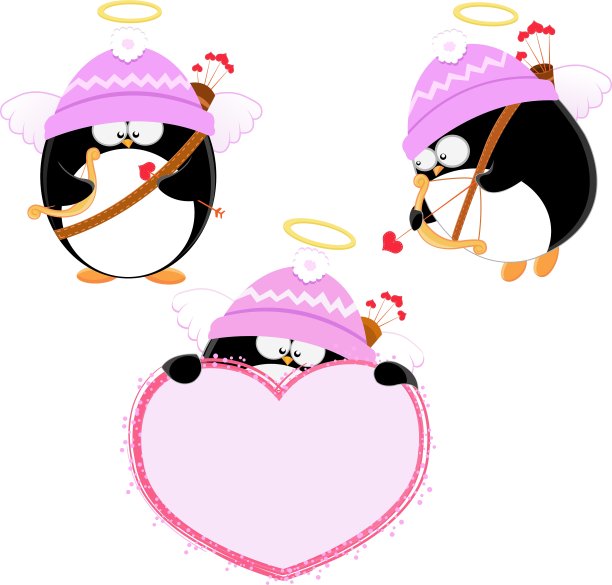 丘比特企鹅集图片下载