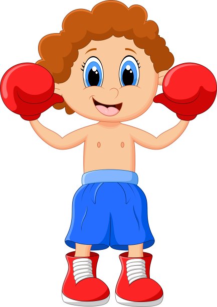 快乐的微笑小孩儿摆姿势图片下载