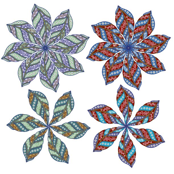 观赏一轮花边图片下载