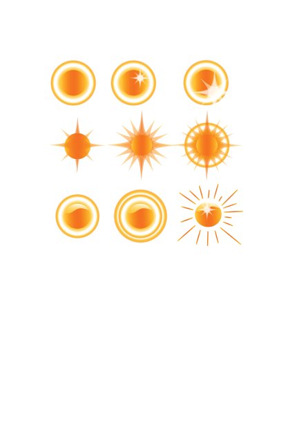 太阳气象图标图片下载