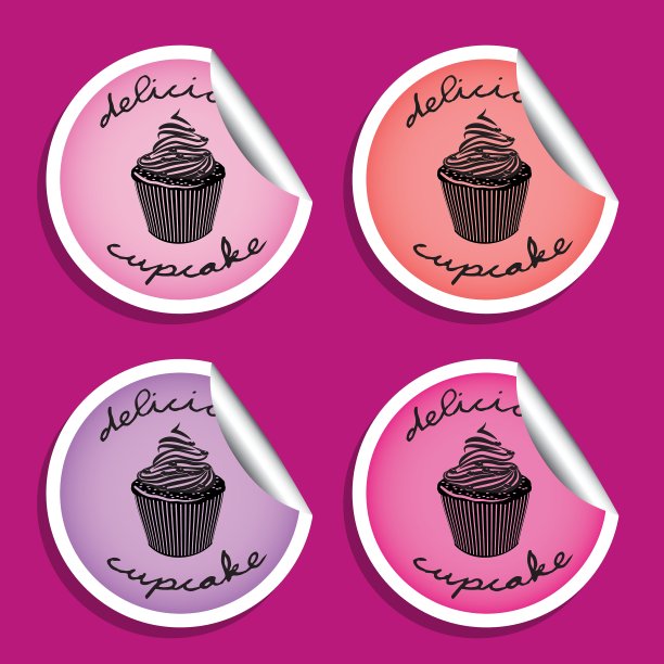 蛋糕贴纸图片下载