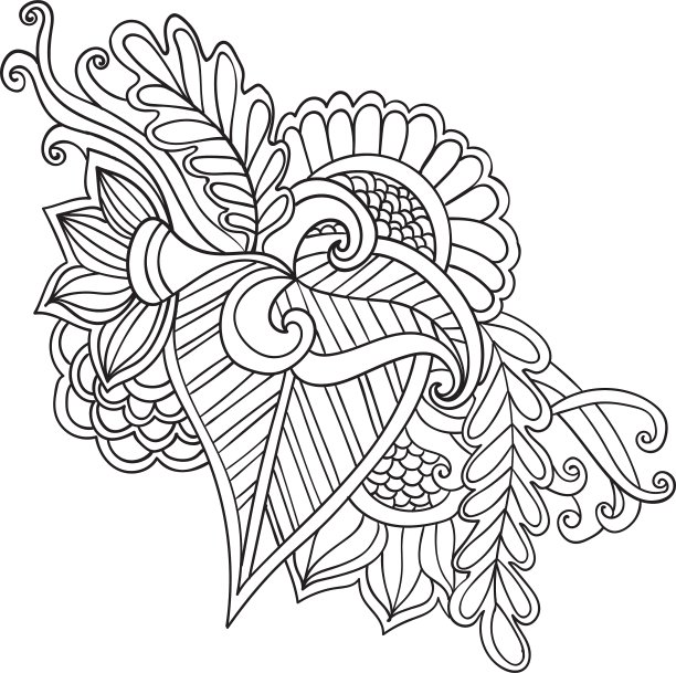 手绘艺术民族装饰图案图片下载