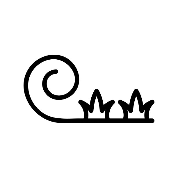 人工草坪图标矢量轮廓插图图片下载