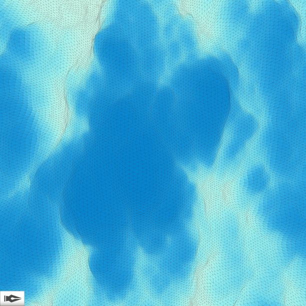 蓝天与云彩的马赛克图片下载