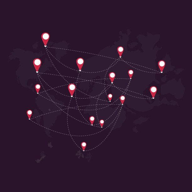 地图和位置图标设计。平面设计和背景。图片下载