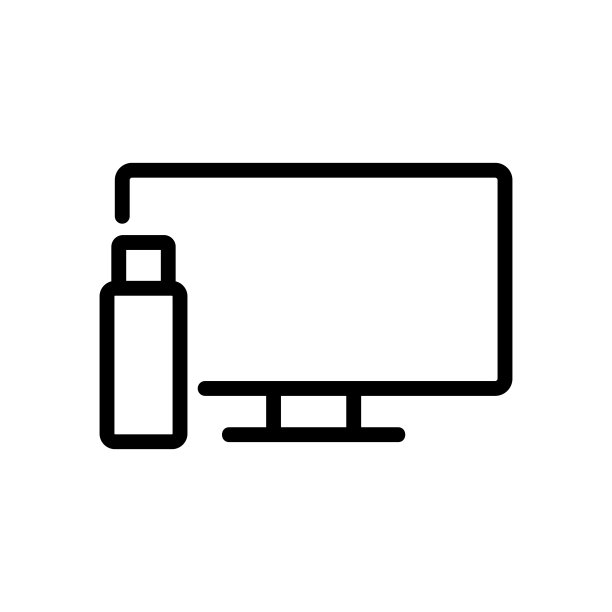 看电视在餐图标矢量大纲插图图片下载