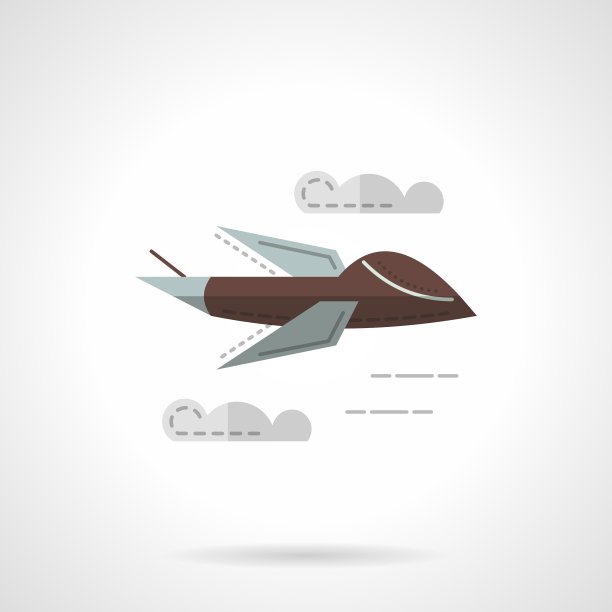 捕食者无人机平面简单图标图片下载