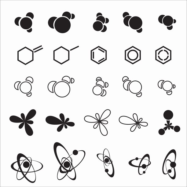 分子的图标图片下载