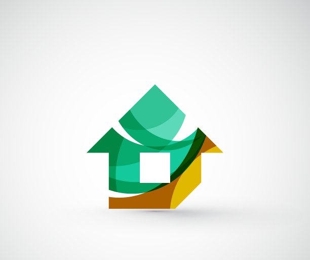 抽象的几何公司标志家居图片下载