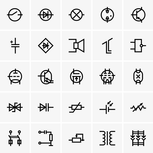 电子元件图标图片下载