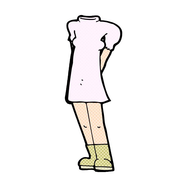 漫画卡通女性身体添加照片或混搭图片下载