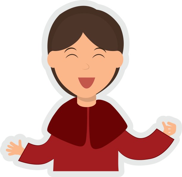 卡通人物图标人物设计图形图片下载