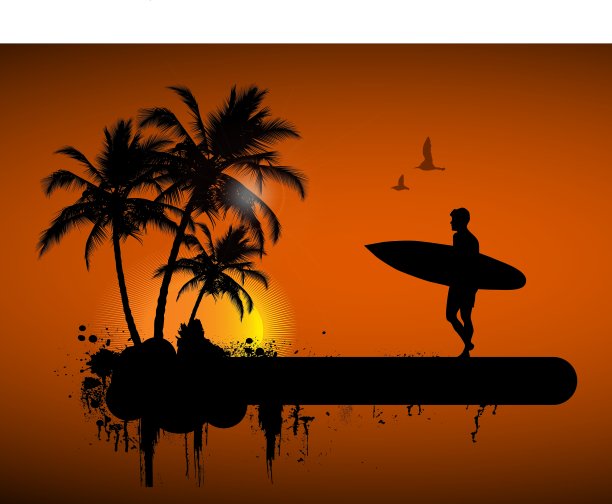 冲浪的海报图片下载