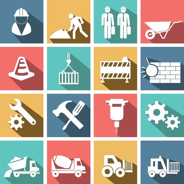 工程和建筑图标图片下载