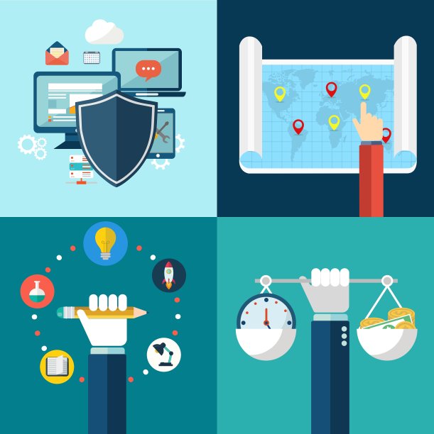 网页设计和技术图标图片下载