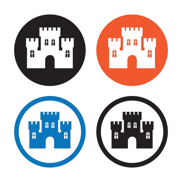城堡的图标图片下载