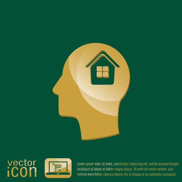 偶像头认为剪影人和他的思想图片下载