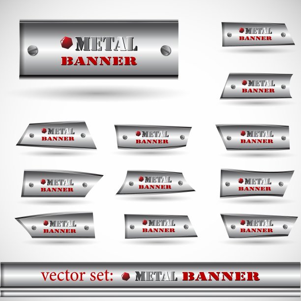 金属横幅集图片下载