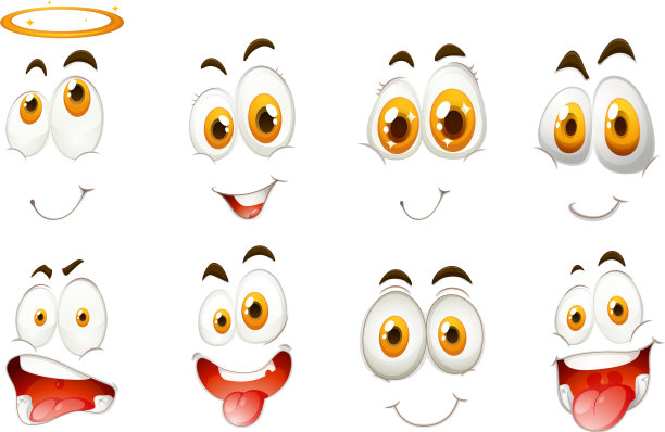不同的面部表情图片下载