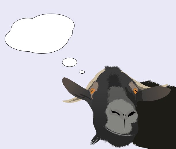冷静思考山羊图片下载