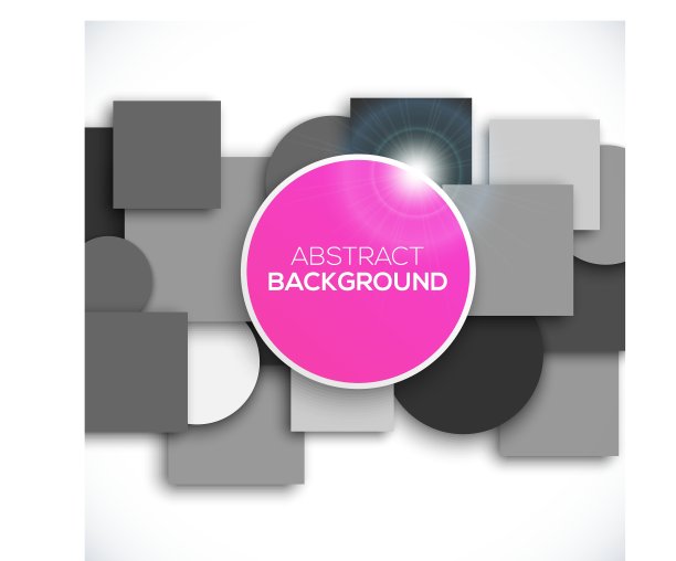 方形和圆形背景图片下载