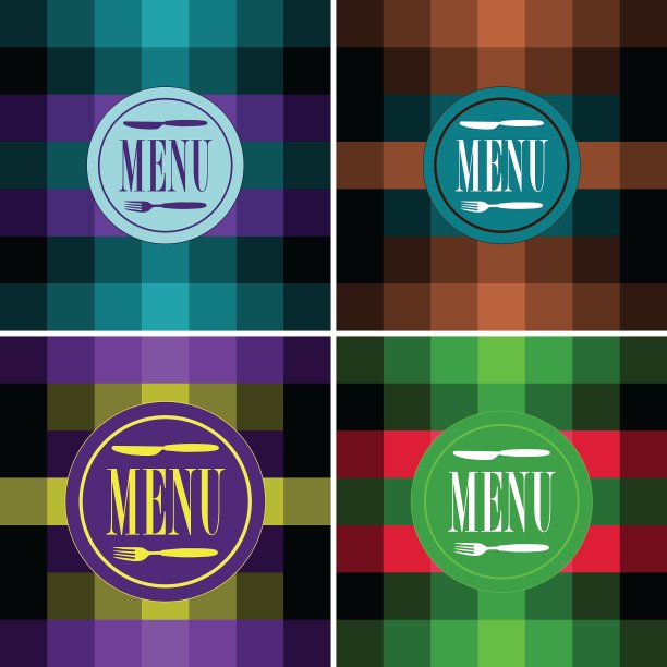 一套菜单卡设计图片下载