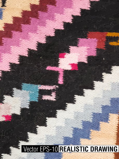 南美印第安纺织织物图片下载