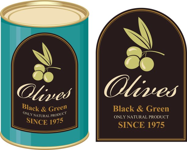 黑色和绿色的锡橄榄图片下载