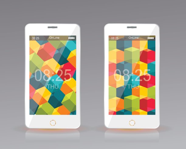 现代智能手机的移动界面壁纸图片下载