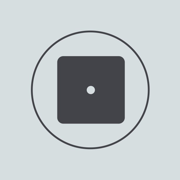 圆圈图标在灰色背景Eps 10图片下载