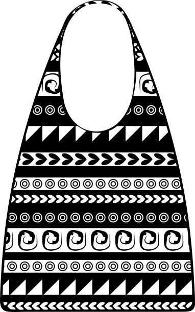 带有民族装饰的纸袋图片下载