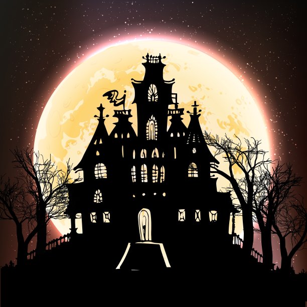 万圣节复古海报图片下载