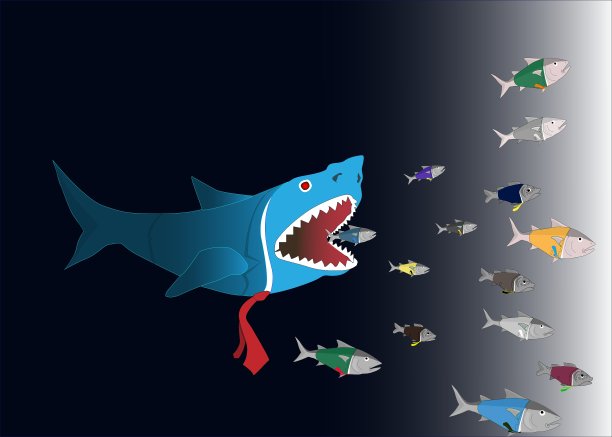 大鱼吃小鱼图片下载