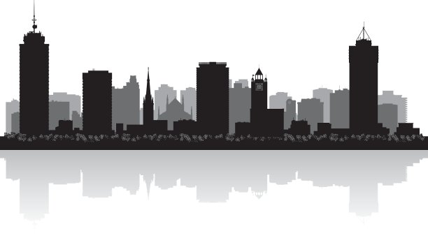 汉密尔顿加拿大城市轮廓线图片下载