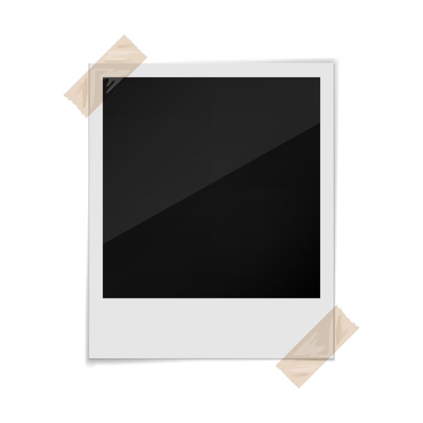 白色背景的相框图片下载