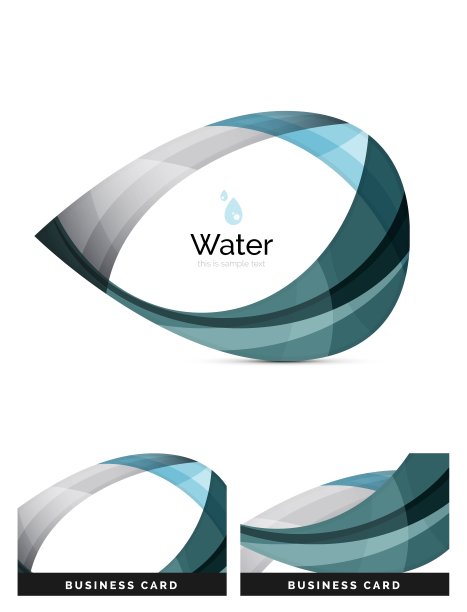 抽象的几何水滴设计图片下载