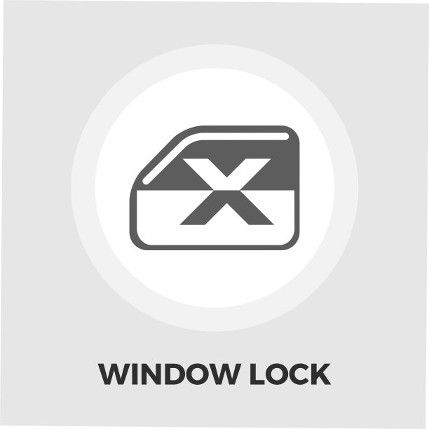 窗口锁定图标平坦图片下载