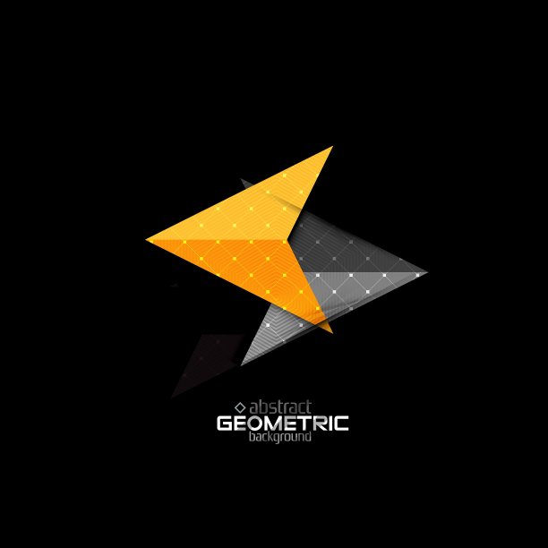 彩色几何形状与纹理上的黑色图片下载