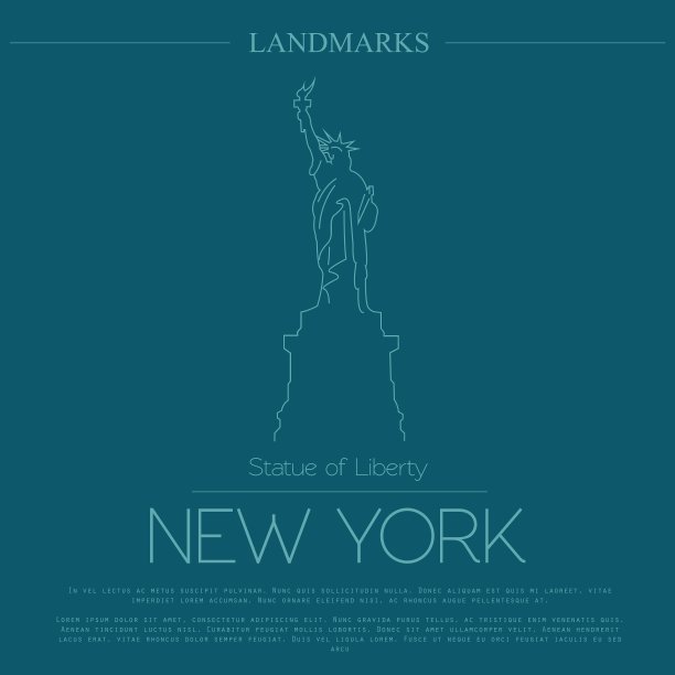 世界地标美国纽约自由女神像图片下载