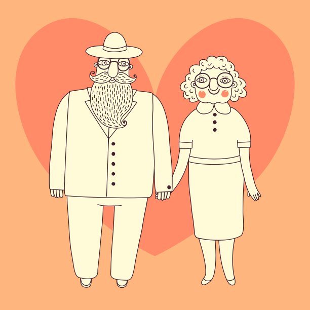 老夫妇的祖父母图片下载