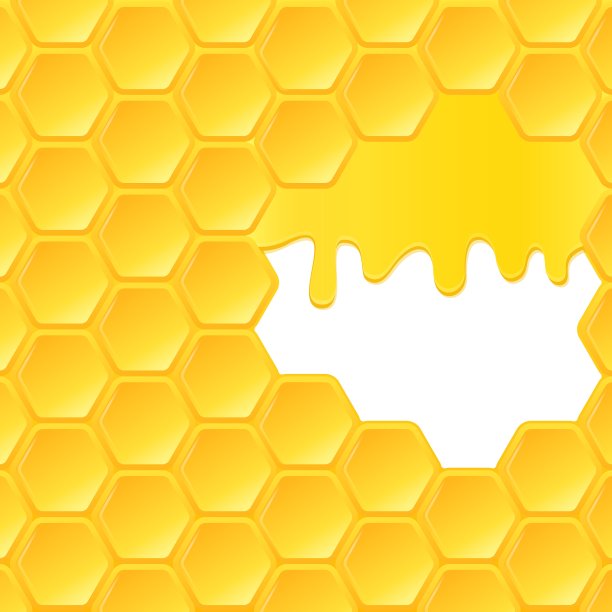 蜂巢和流动的蜂蜜图片下载