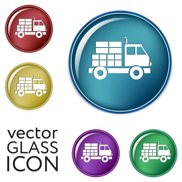 卡车物流图标符号图标载货卡车图片下载