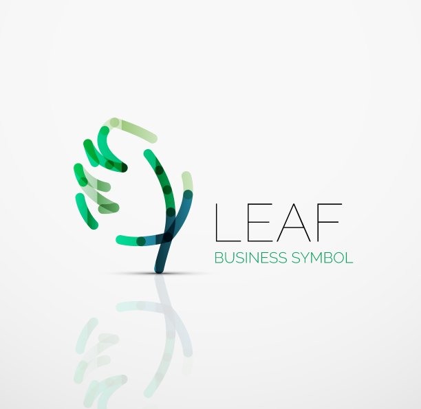 抽象的标志理念生态叶自然植物图片下载