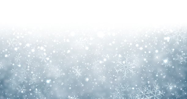 圣诞蓝色背景与雪图片下载