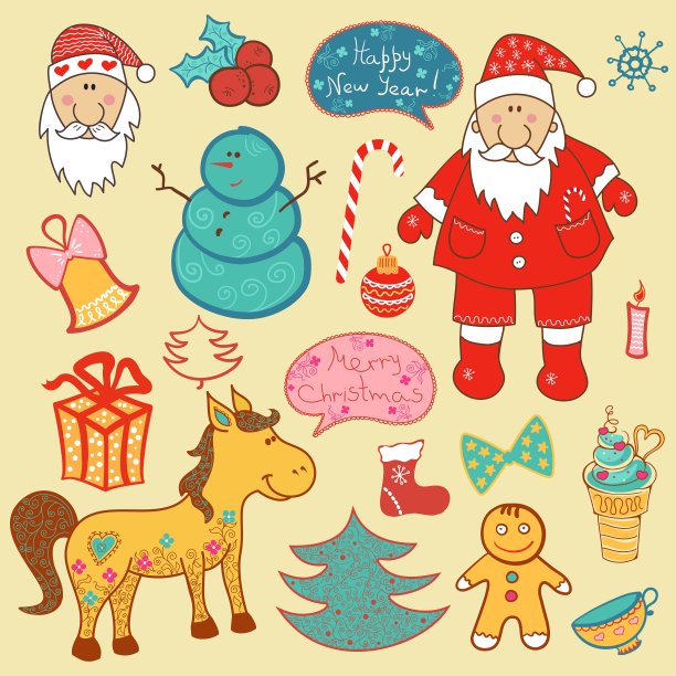 圣诞新年集图片下载