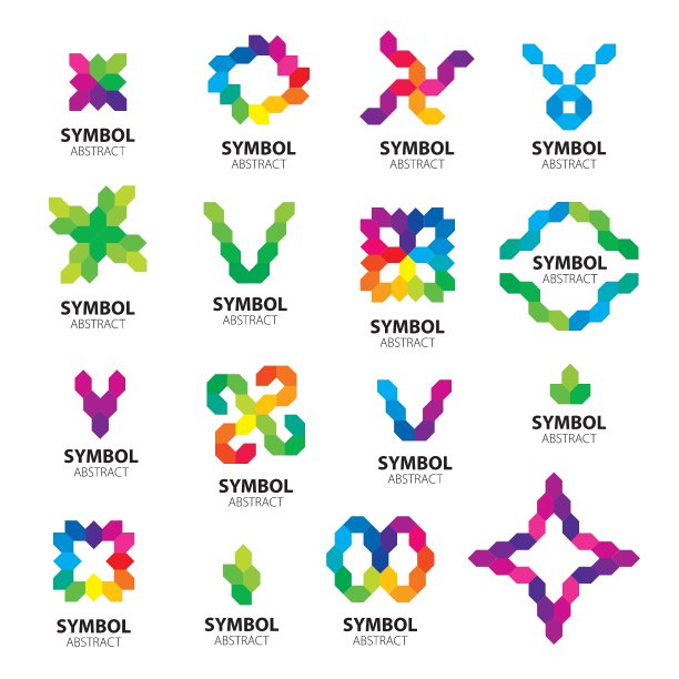 标志抽象模块的大集合图片下载