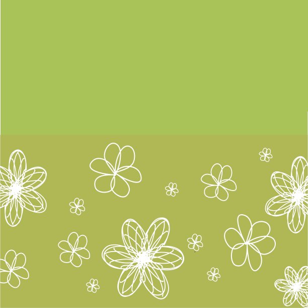 带有手绘鲜花的老式卡片图片下载