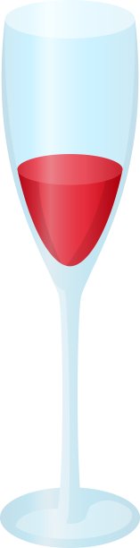 杯中盛满半杯红酒图片下载